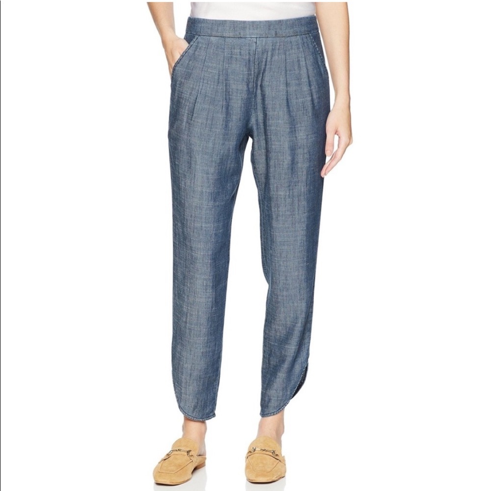 Trina Turk Indigo Chambray Pants